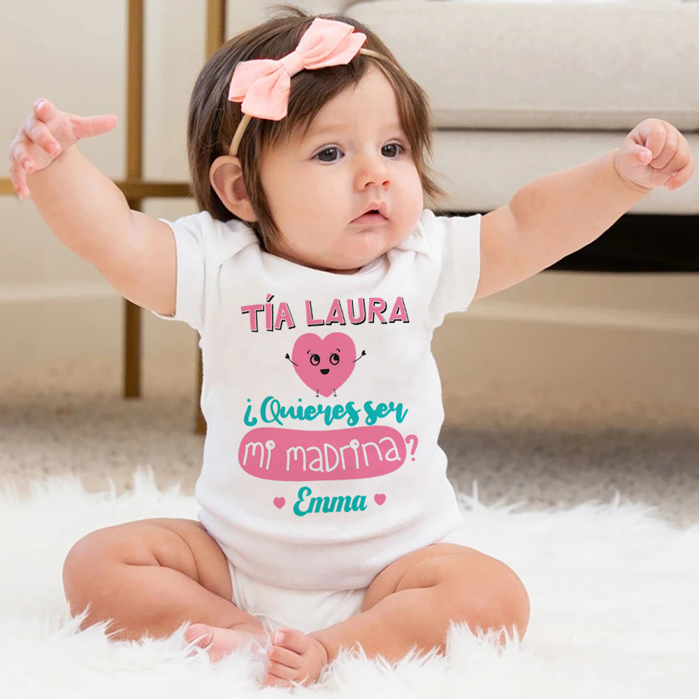 Baby Clothing Name - Teyze Vaftiz Annem Olmak İstiyorsun Baskılı