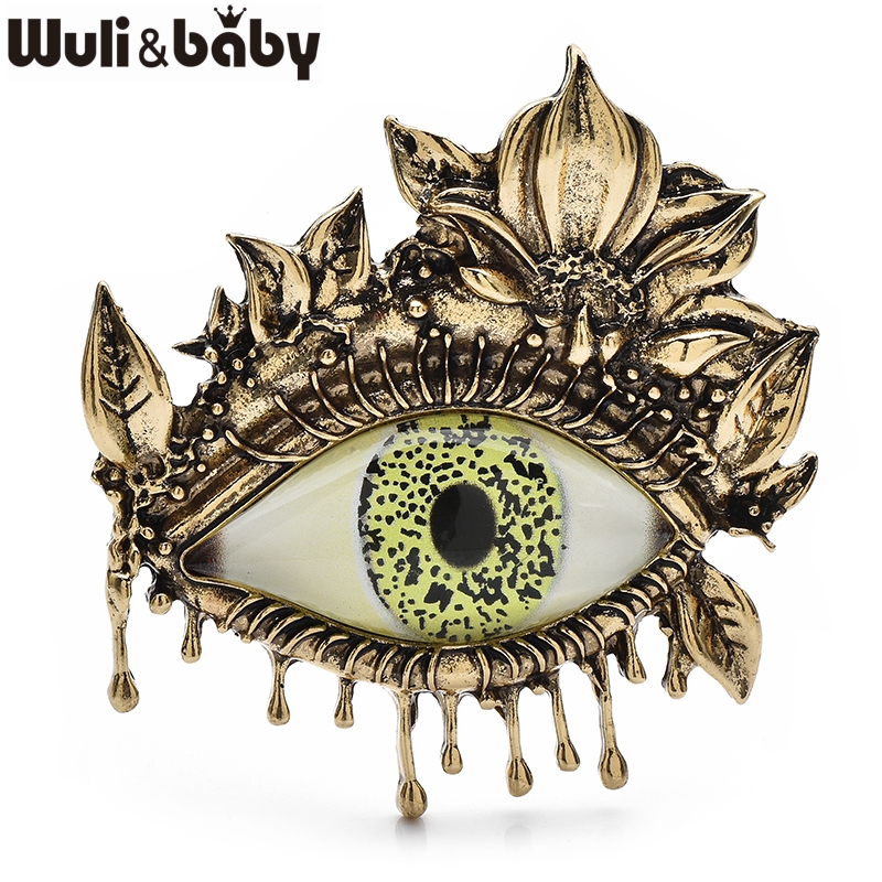 Baby Clothing Bag - Wuli&baby Vintage Çiçek Göz Broşları Metal