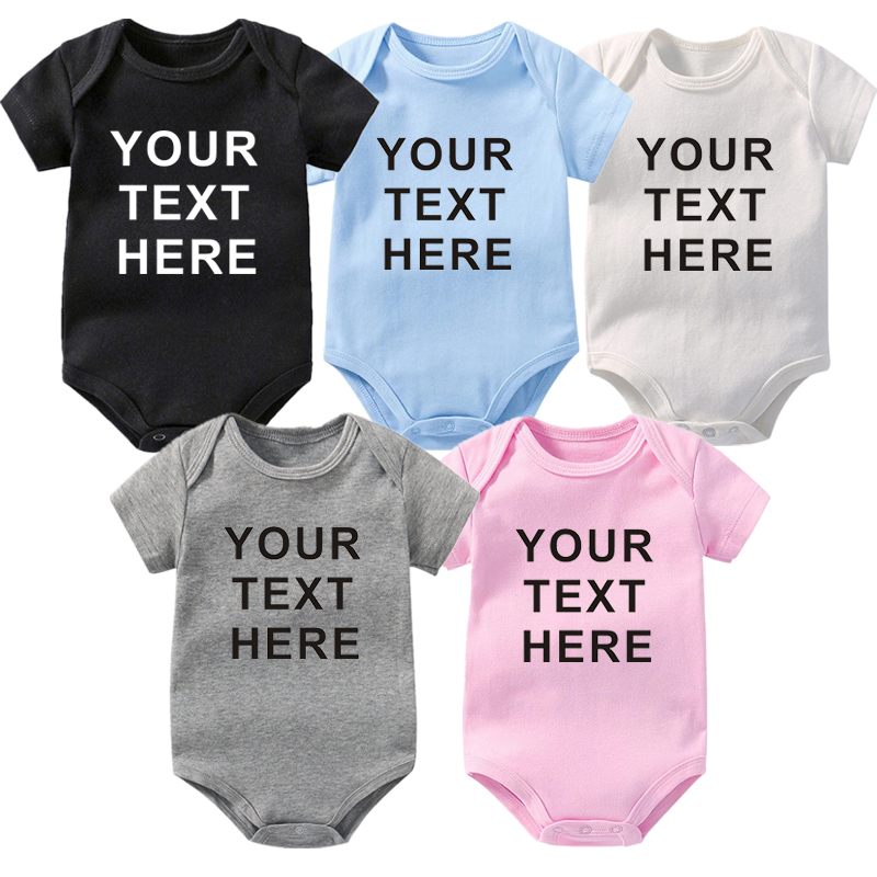 Baby Clothing Name - Kişiselleştirilmiş Bebek Romper Özel Fotoğraf Adı